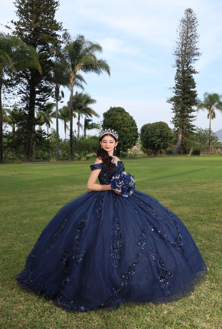 Navy quinceanera dresses best sale