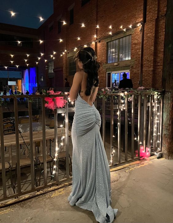 Offers Sparkly Mermaid Evening Prom Gown