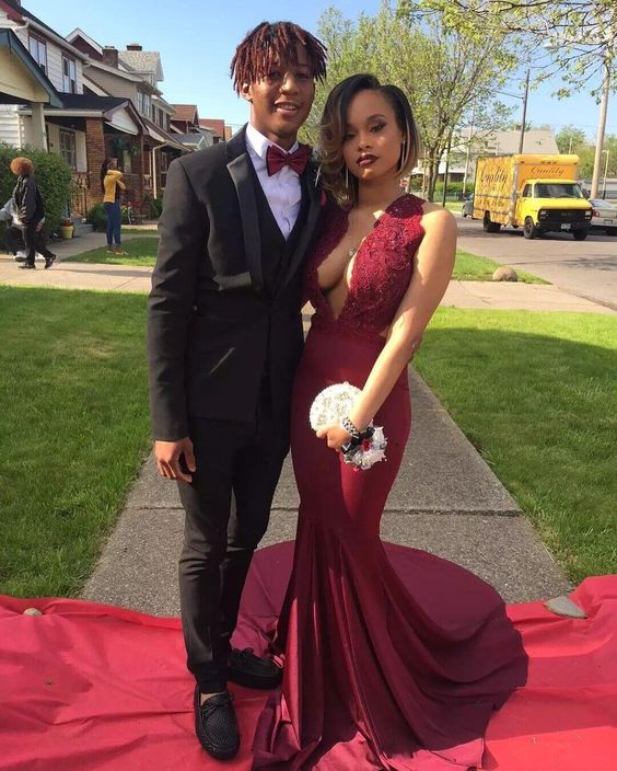 Burgundy prom dresses best sale