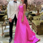 Elegant Hot Pink Long Prom Dresses     fg2343