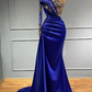 One Shoulder Long Sleeve Mermaid Prom Dress        fg6767