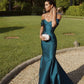 Off Shoulder Mermaid Long Prom Dress, Elegant Evening Party Dress     fg7331