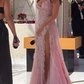 A line Pink Long Prom Dresses Party Evening Gowns     fg3090