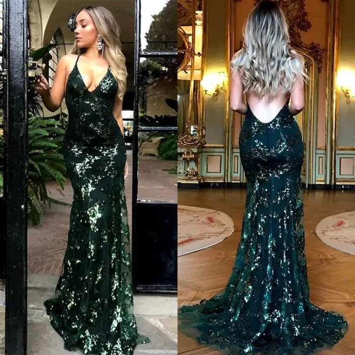 Sexy Green Mermaid Prom Dresses        fg1591