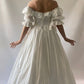 A Line Off Shoulder Long Wedding Dresses,Evening Dress         fg7137