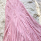 Pink spaghetti strap long evening dress       fg7104