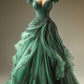 Green Ball Gown Sweet 16 Dresses Evening Dress     fg7194