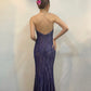 Strapless Mermaid Vintage Party Dress Long Evening Gown        fg7158