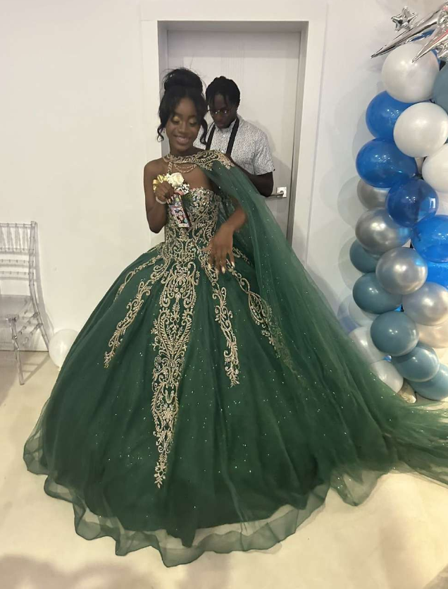 Green Quinceanera Dresses For Sweet 16 Girls Princess Ball Gowns With formalgowns