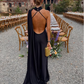 Black Long Prom Dress Evening Party Dress       fg7409