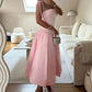 Pink Prom Dress Sleeveless Formal Party Evening Gown   fg7262