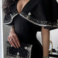 Elegant A line Prom Dress Black Evening Dress Formal Prom Gown     fg7284