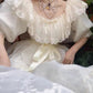 Vintage Victorian Style White Princess Dress Retro Lace Puff Sleeve  Romantic Dress     fg7265