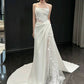 White Tulle Lace Long Wedding Dress Princess Bridal Gown       fg7388