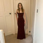 Burgundy Long Prom Dress Formal Graduation Evening Dresses      fg6918