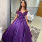 Purple shiny princess 15 year old dress Evening Dress      fg6873