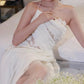 A Line White Birthday Party Dress Lace Wedding Dress      fg7279