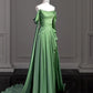 A Line Green Long Evening Dresses Formal Party Dress Prom Gown       fg6771