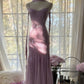 Purple Elegant Mermaid Spaghetti Strap Tulle Sequin Prom Dress Evening Gown   fg7613