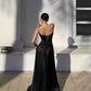 Sexy Spaghetti Straps Black Birthday Dress Formal Dress Evening Dress     fg5880