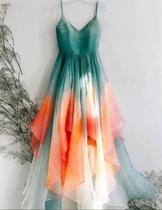 Newest Prom Dress,Spaghetti Straps Prom Dress,Chiffon Prom Dress        fg5528