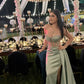 Sexy Sage Green Long Prom Dresses Formal Evening Dress  fg7620