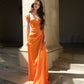 Elegant Orange Prom Dress,Orange Formal Gown     fg5541