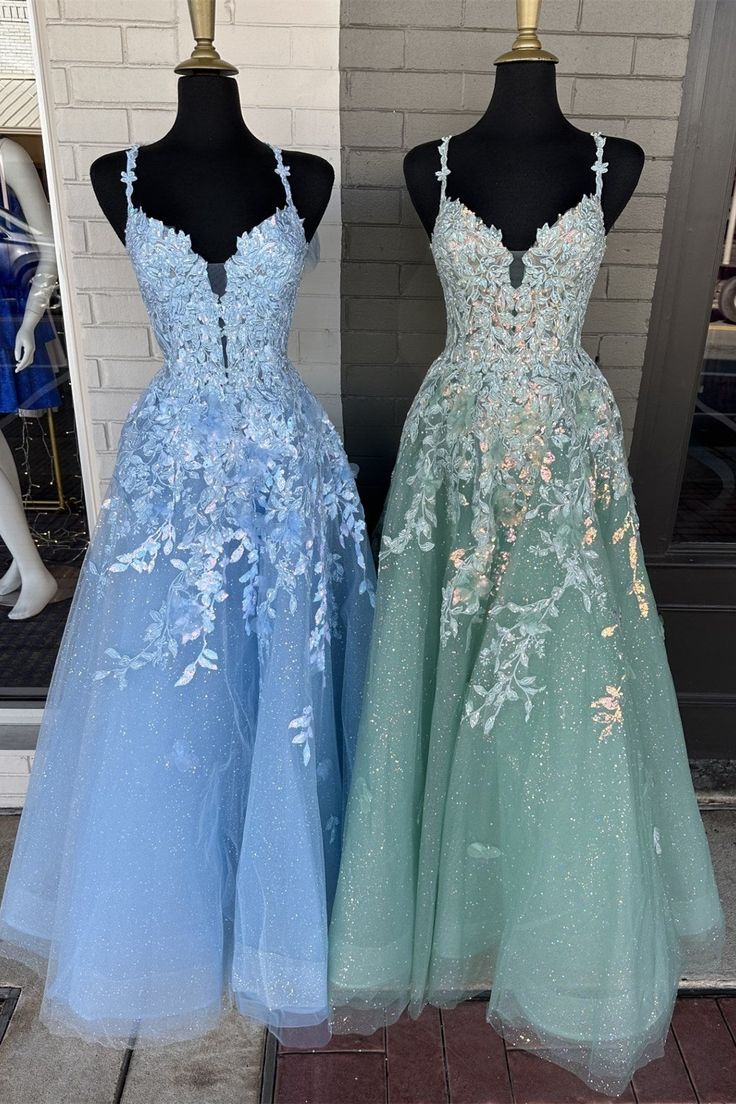 A-Line Appliques Plunge V Long Prom Dress with Detachable Sleeves           fg6370