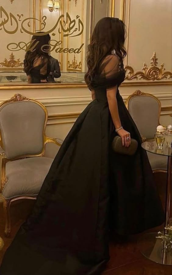 Vintage Black High Low Prom Dresses Ball Gown Long Satin Simple Evening Gowns Off Shoulder Elegant Women Special Occasion Dress      fg6496