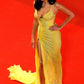 Sparkly Charming Yellow Sequin Long Prom Dresses Sexy Formal Evening Dress fg7552