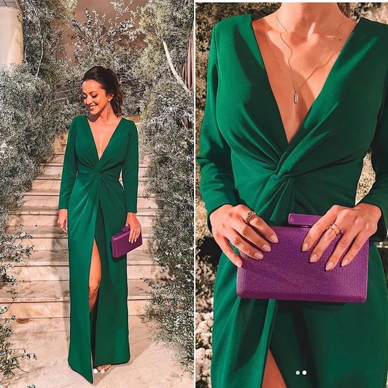 Elegant Green Evening Dresses Prom Formal Dress for Women    fg5643