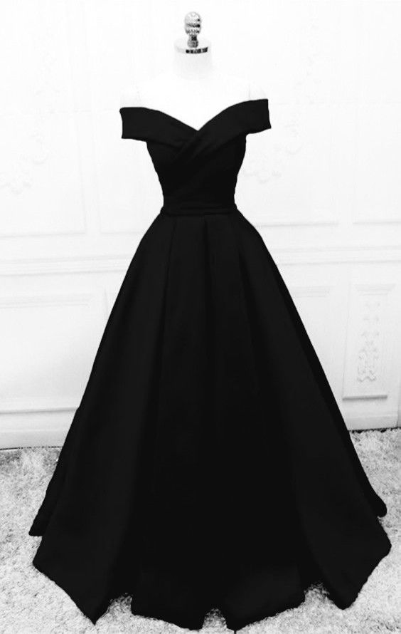 Black Sweetheart Formal Dresses, Black Evening Dress Prom Dress         fg6484