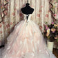 A Line Ball Gown Strapless Long Prom Dresses Vintage Formal Evening Dress  fg7592