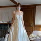 Strapless A-line Wedding Dresses, Newest Long Prom Dresses, Popular Simple Bridal Gowns   fg5511