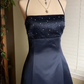 A Line Navy Blue Long Prom Dresses Formal Evening Dress  fg7608