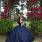 Navy Blue quinceañera dress Sweet 15 16 Prom Party Ball Gowns     fg5523