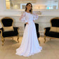 White Prom Dresses A Line Party Gown for Women   fg4642