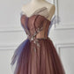 Vintage Elegance Embroidered Tulle A-line Prom Dress       fg5187