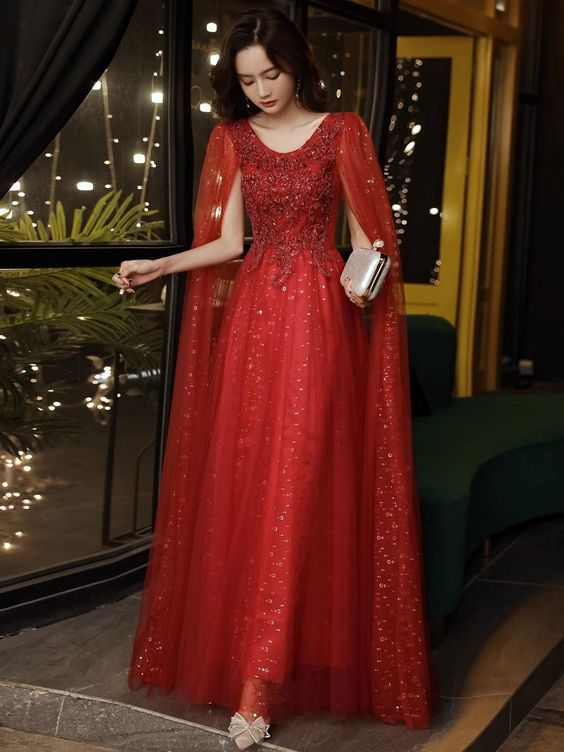 shiny Prom Dresses bling Lace Applique Custom Made Beaded Long Sleeves Evening Party Formal Occasion Wear      fg4411