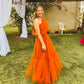 Women's Prom Dresses, Orange Long Sexy Formal Occasion Dress   fg4632