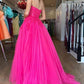 Sweetheart A-Line Long Party Dress with Appliques     fg4578