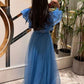 A Line Blue Prom Dresses Evening Party Gowns Formal Occasion Dress       fg4625