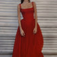 Elegant Red Straps A-line Prom Dress,A-line Prom Gown      fg4868