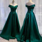 Green Prom Dress Long evening Dress    fg4592