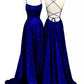 Long Glitter A-Line Criss Cross Back Prom Dress      fg4709