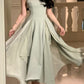 Elegant Sleeveless Female A-line Dress Summer Ladies Women Evening Dress  fg3976