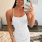 White Halter Backless Prom Dress     fg3761