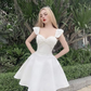 White cocktail dress party dress Homecoming Dress       fg5818