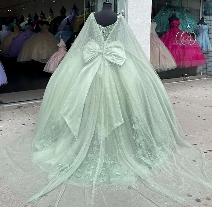 Sweet 16 Dresses Green