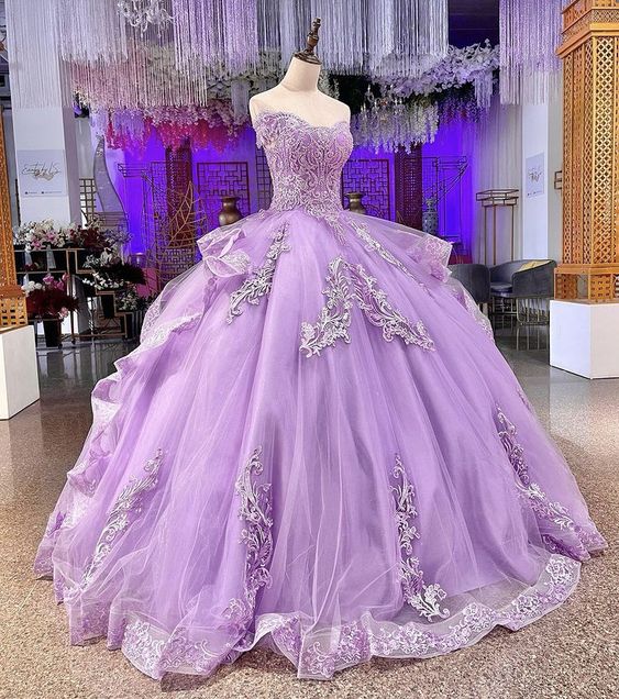 Purple Ball Gown Prom Dresses Long Sexy Prom Dress Fg2773 Formalgowns